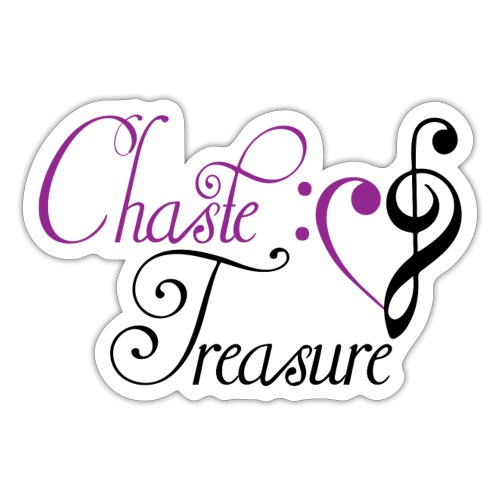Chaste Treasure Logo - Sticker