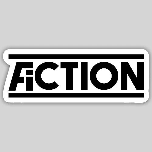 Action Fiction Logo (Black) - Sticker