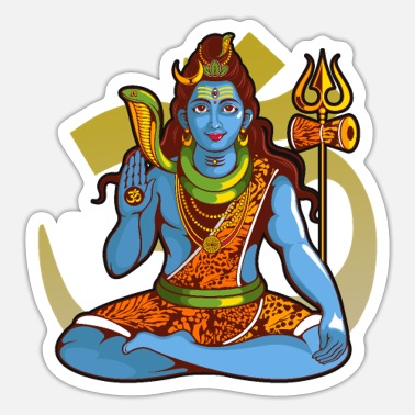 Shiva India Deity' Sticker | Spreadshirt