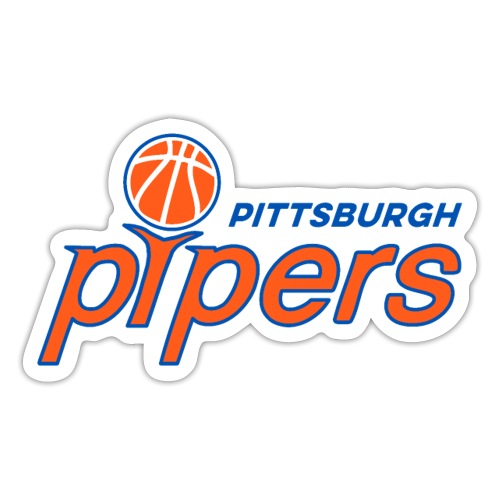 Pittsburgh Pipers - on Gray - Sticker
