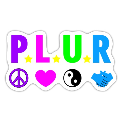 PLUR Peace, Love, Unity, and Respect - Sticker