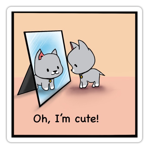 Oh, I'm cute! - Sticker