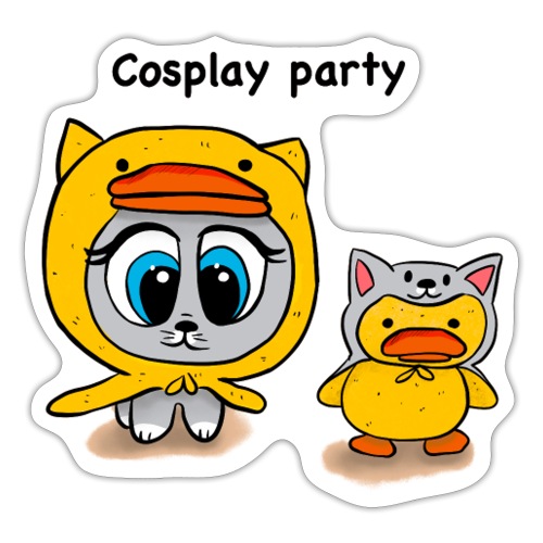 Cosplay party yellow - Sticker