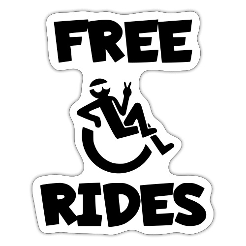 This wheelchair user gives free rides - Sticker