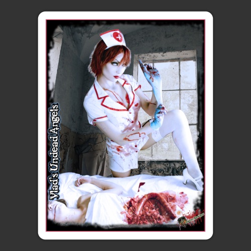 Live Undead Angels: Zombie Nurse Abigail 2 Poster - Sticker