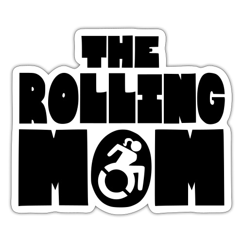 Rolling mom in wheelchair - Sticker