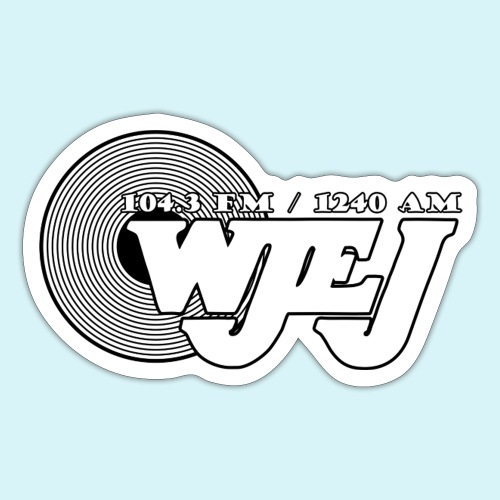 WJEJ Radio Record Logo - Sticker
