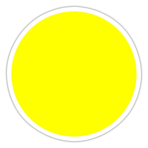 Yellow Circle - Sticker