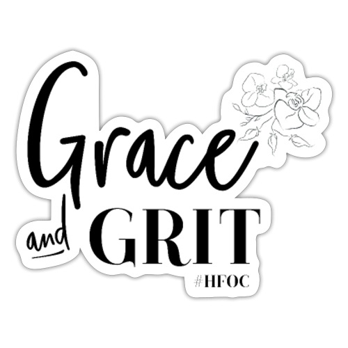 Grace and Grit design - Sticker
