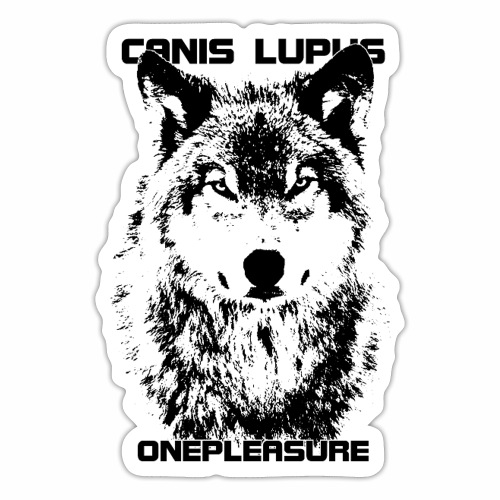 Cool Canis Lupus OnePleasure Wolf Gift Ideas - Sticker