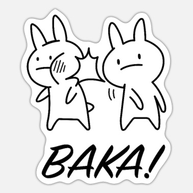 Funny Japan Baka Bunny Anime' Sticker | Spreadshirt