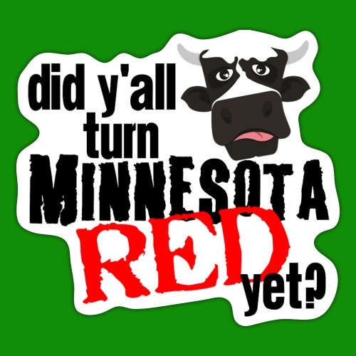 Turn Minnesota Red - Sticker