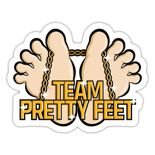 Team Pretty Feet™ Gold Chain (Kawaii Style) - Sticker