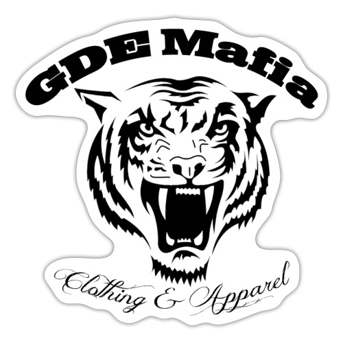 Bengal Tiger ALL Black - GDE Mafia - Sticker