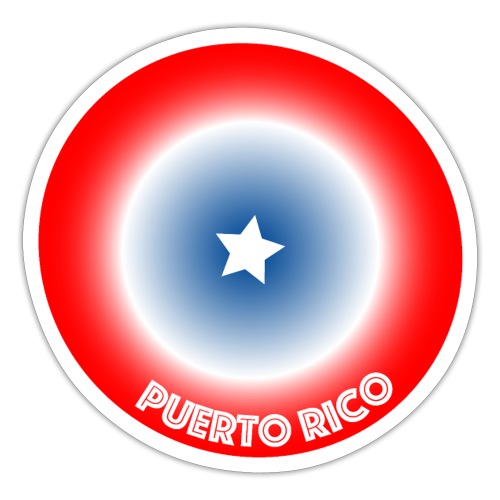 Puerto Rico Circle - Sticker