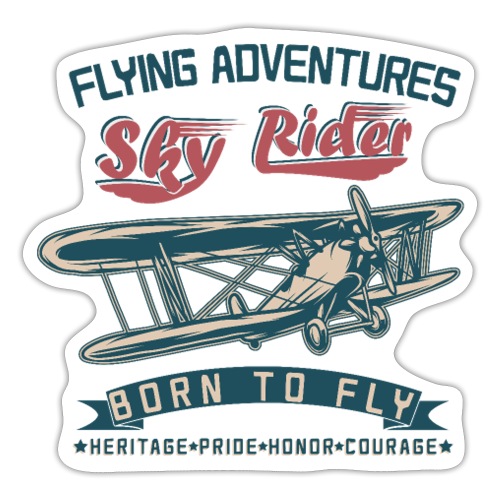 Flying Adventures - Born to Fly - Sticker