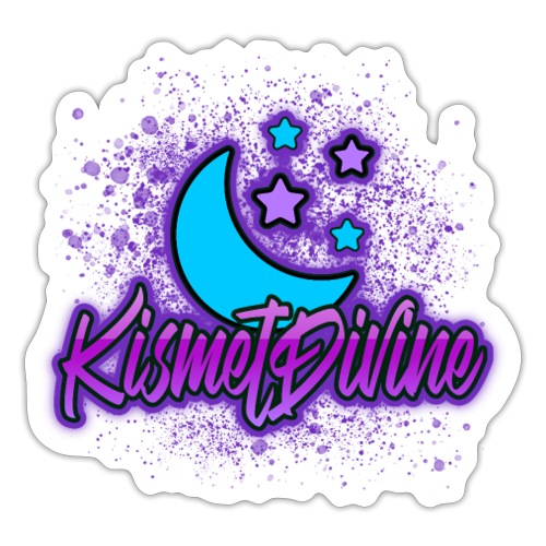 Moon and Star KismetDivine Logo - Sticker