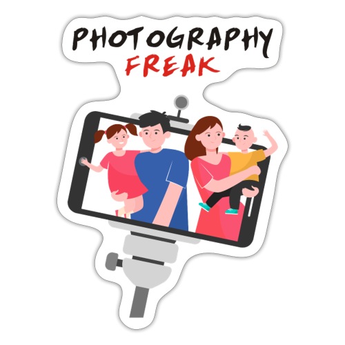 An exclusive design for photography freaks - Sticker