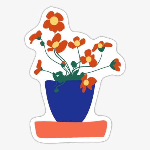 Dahlia Flower - Sticker