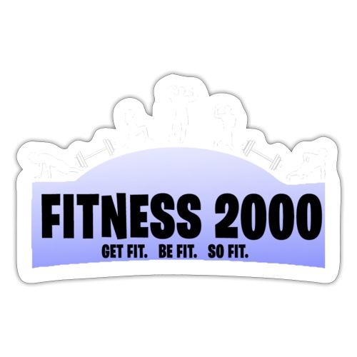 Fitness 2000 Gamer Blue! - Sticker