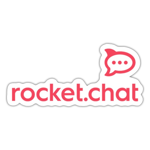 Red Logo Rocket.Chat - Sticker