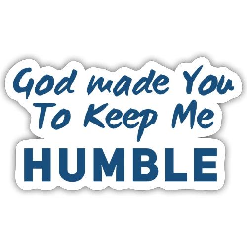 Christian Humility (blue) - Sticker