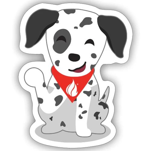 Sparky waving - Sticker