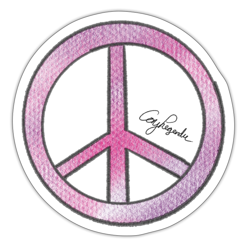 Peace Symbol | Cory Legendre Signature Collection - Sticker