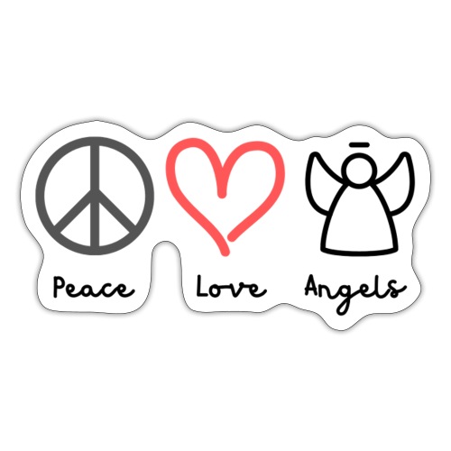 Peace Love Angels - Sticker