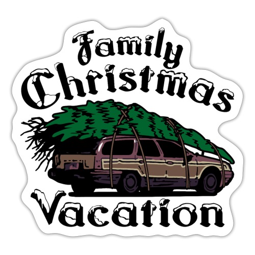 Griswold Wagon Christmas Tree Christmas Vacation - Sticker