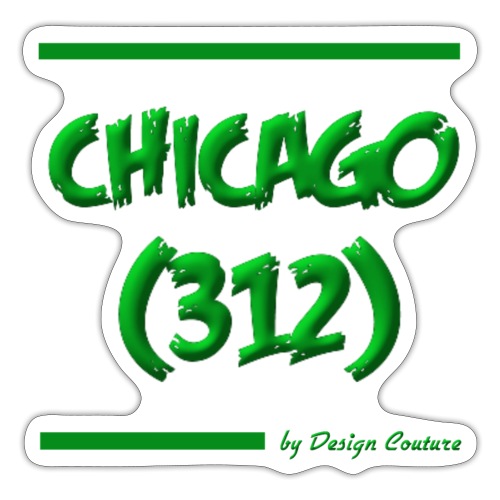 CHICAGO 312 GREEN - Sticker
