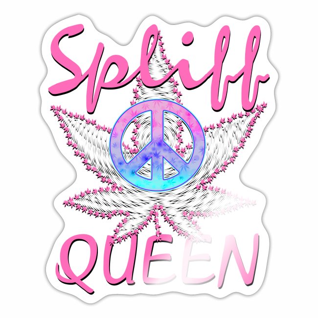 Pink Spliff Queen Cannabis Marijuana Ganja Weed