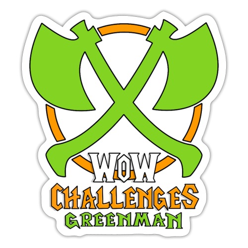 WoW Challenges Green Man - Sticker