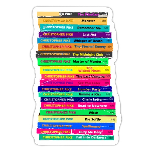 Christopher Pike Book Stack - Sticker