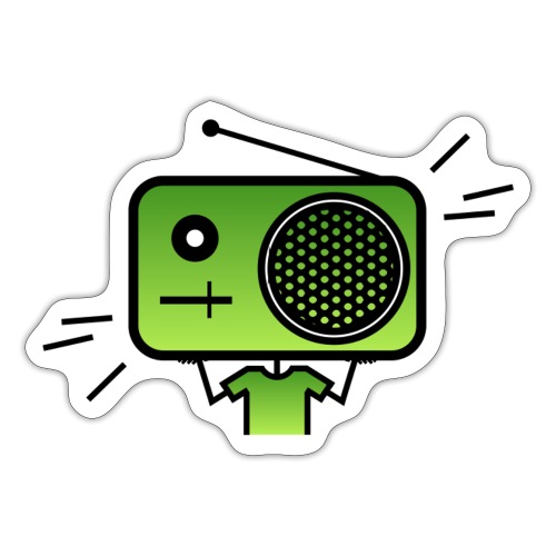 MusiqHead Green Ver 2 - Sticker