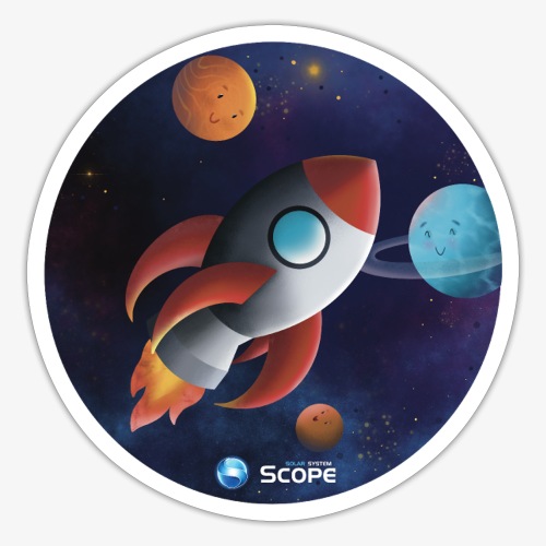 Solar System Scope : Little Space Explorer - Sticker