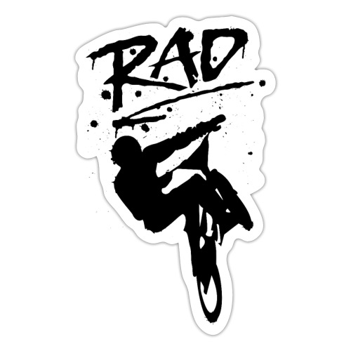RAD BMX Bike Graffiti 80s Movie Radical Shirts - Sticker