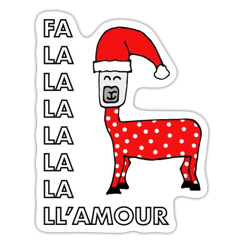 Christmas llama. - Sticker
