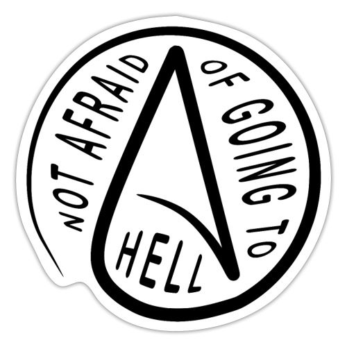 Atheist Symbol | Black - Sticker