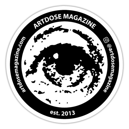Artdose Logo Round Black - Sticker