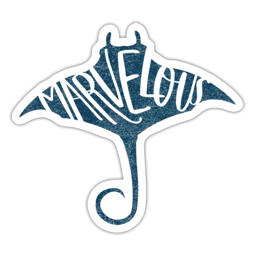 Marvelous Stingray, Blue - Sticker