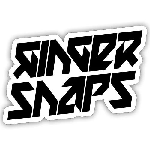 Ginger Snap5 logo (two lines black) - Sticker