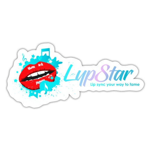 LypStar Logo and Tag Line - Sticker