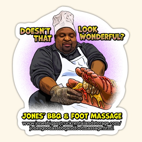 Looking wonderful - Jones BBQ & Foot Massage - Sticker