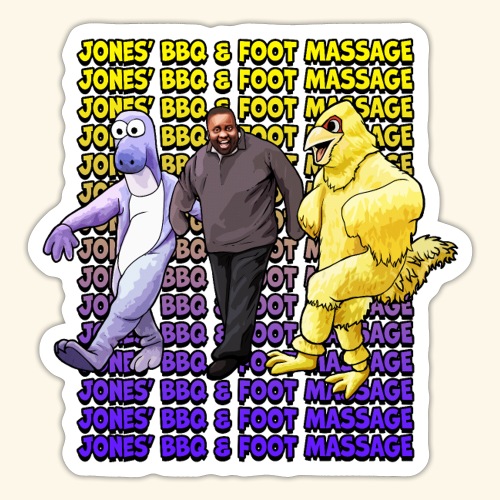 Jones BBQ and Foot Massage - Dancing Wall - Sticker