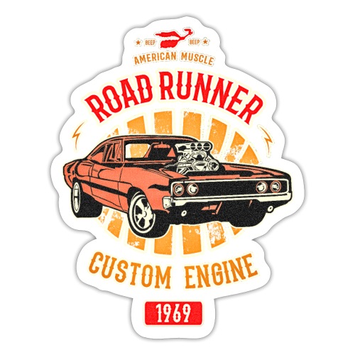 Plymouth Road Runner - American Muscle - Sticker