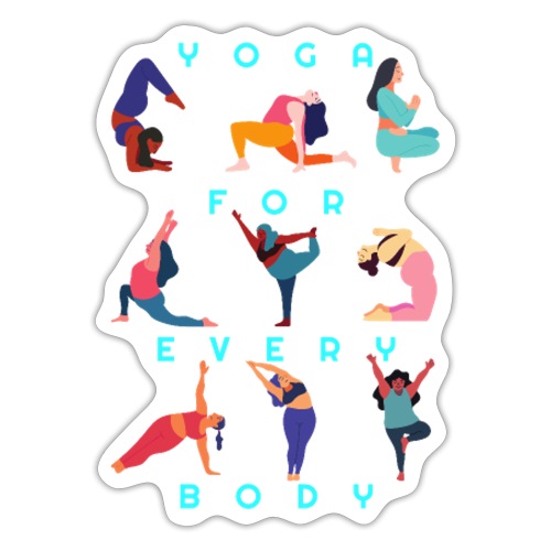 Yoga For Every Body Body Positive Curvy - Sticker