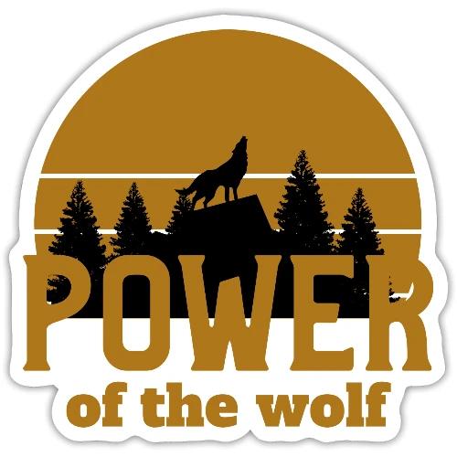 Power Of The Wolf - Sticker