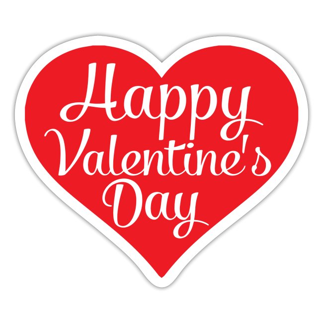 Happy Valentine s Day Heart T shirts and Cute Font