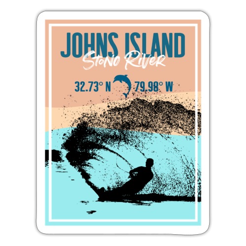 Charleston Life -Johns Island, SC -The Stono River - Sticker